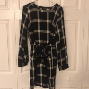 A New Day Sparkly Plaid Dress Sz Med